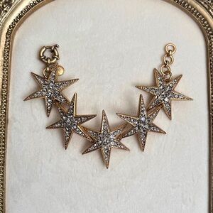 Gold Starburst Crystal Statement Bracelet - J. Crew Women Jewelry